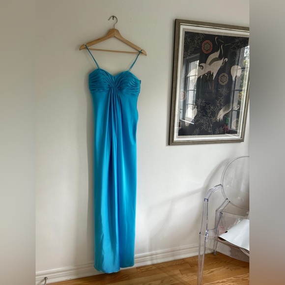 JOVANI BLUE DRESS - Picture 3 of 3